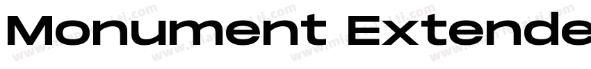 Monument Extended Font字体转换